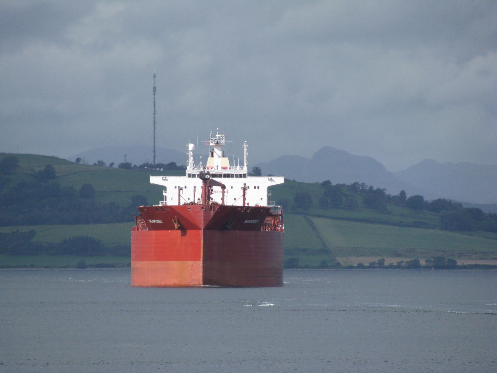 This huge cargo ship went up the Clyde to Glasgow a few weeks ago.