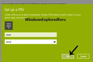 How to add a Pin to user Account  in Windows 10