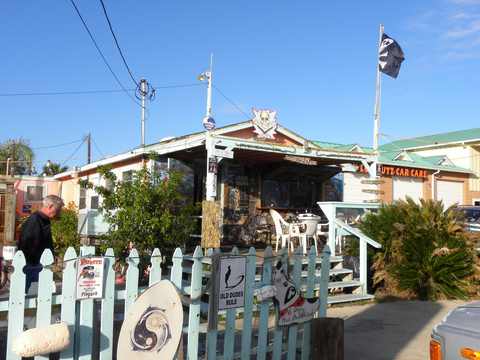 Looking Out the Rear Window Belt Sander Races