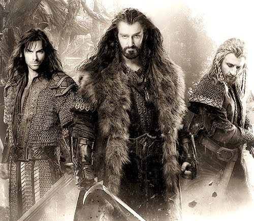 Thorin, Kili, and Fili