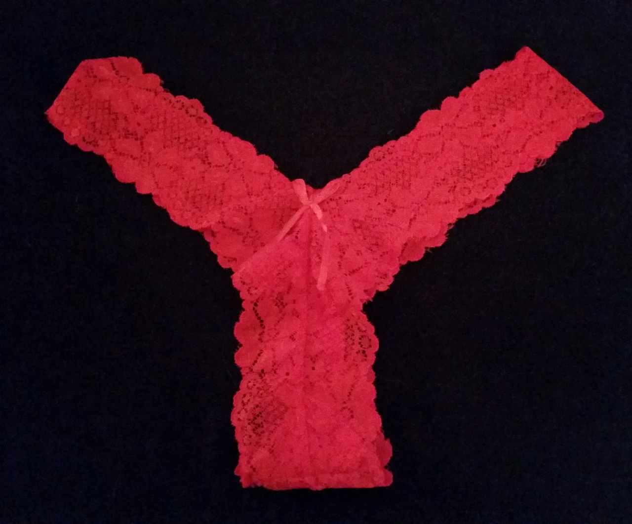 Lusciouslipsyummypanties Sexy Red Lace Panties
