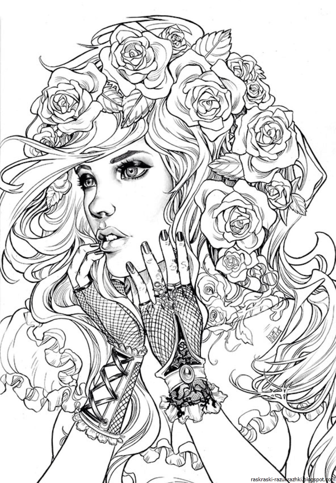 Сложные Раскраски Для Девочек 18 Лет