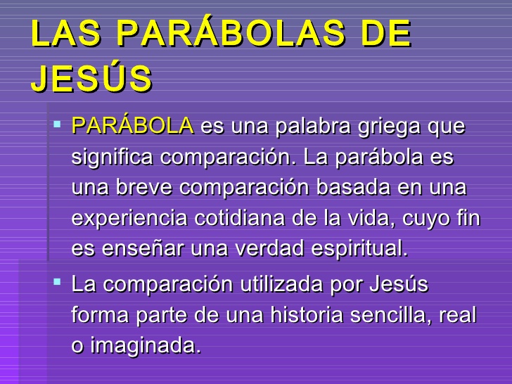 Las Parabolas Del Reino De Dios