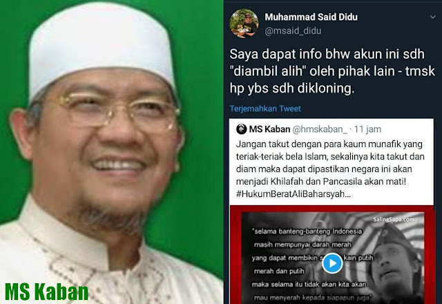 Nomor HP dan Medsos MS KABAN, Deklarator KAMI, Dihack dan