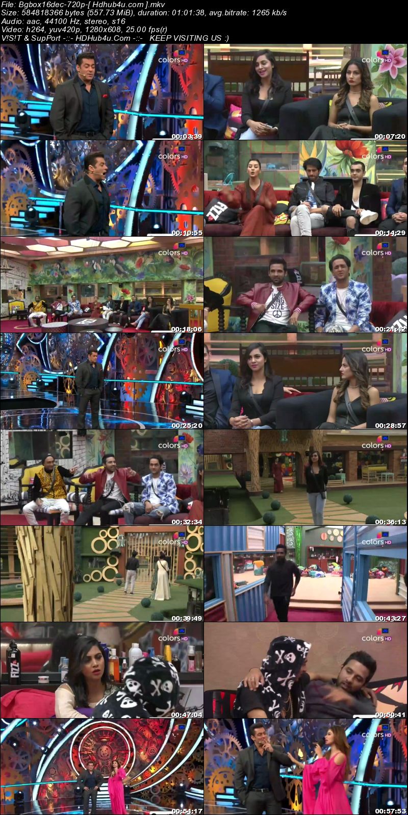 Bigg Boss S11E77 16th December 2017 HDTV 480p 250MB Download