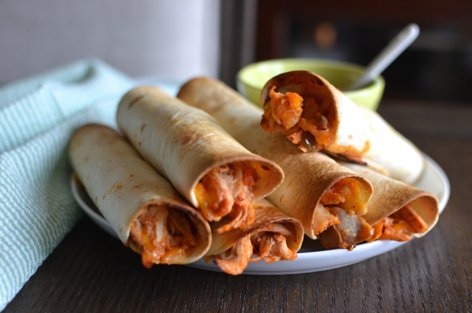 Playing with Flour Easy baked flautas (taquitos)