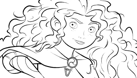 Princesas Disney: Dibujos para colorear de "Brave"