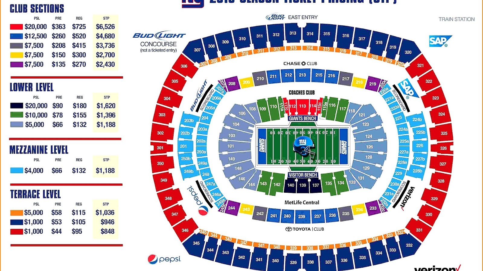 Metlife Stadium Parking Map