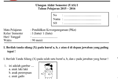 Contoh Soal Uas Biologi Kelas 11 Semester 1 Dan Pembahasannya - Jawaban