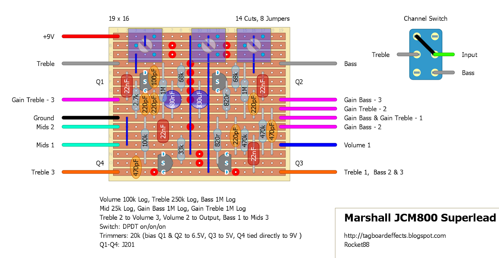 Guitar FX Layouts Marshall JCM800 Super Lead