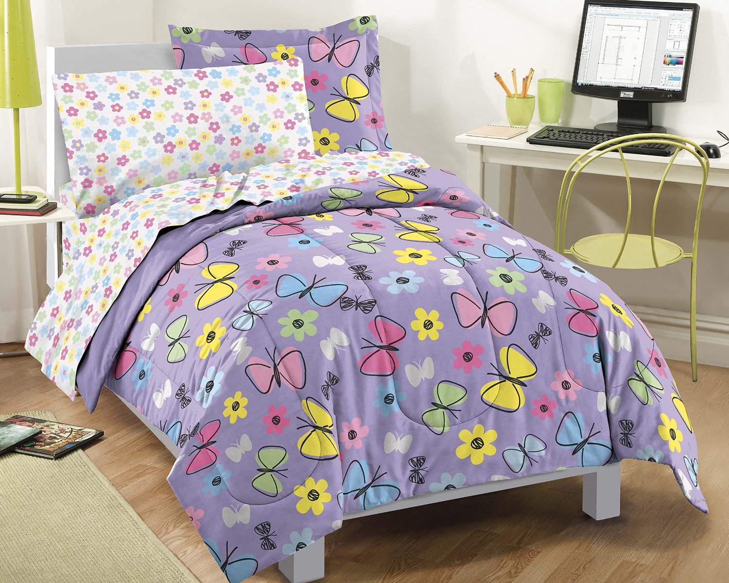total fab purple and pink butterfly comforters and total fab purple and pink butterfly comforters and