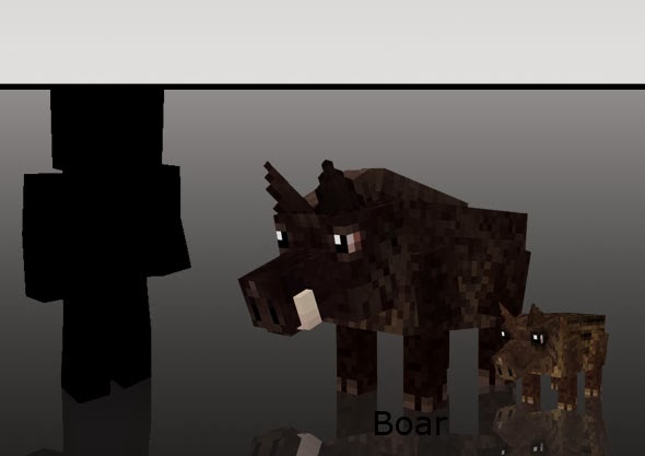 Mo' Creatures jabalí Minecraft mod