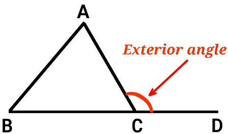 Remote Interior Angle Of Triangle Theorem Proof Maths