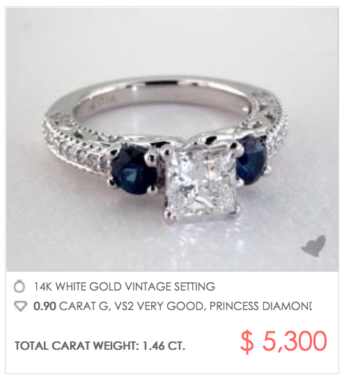 Vintage Sapphire Engagement Rings from James Allen - Engagement Ring Voyeur