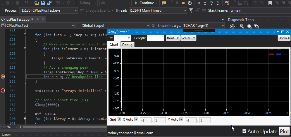 Array Plotter for Visual Studio