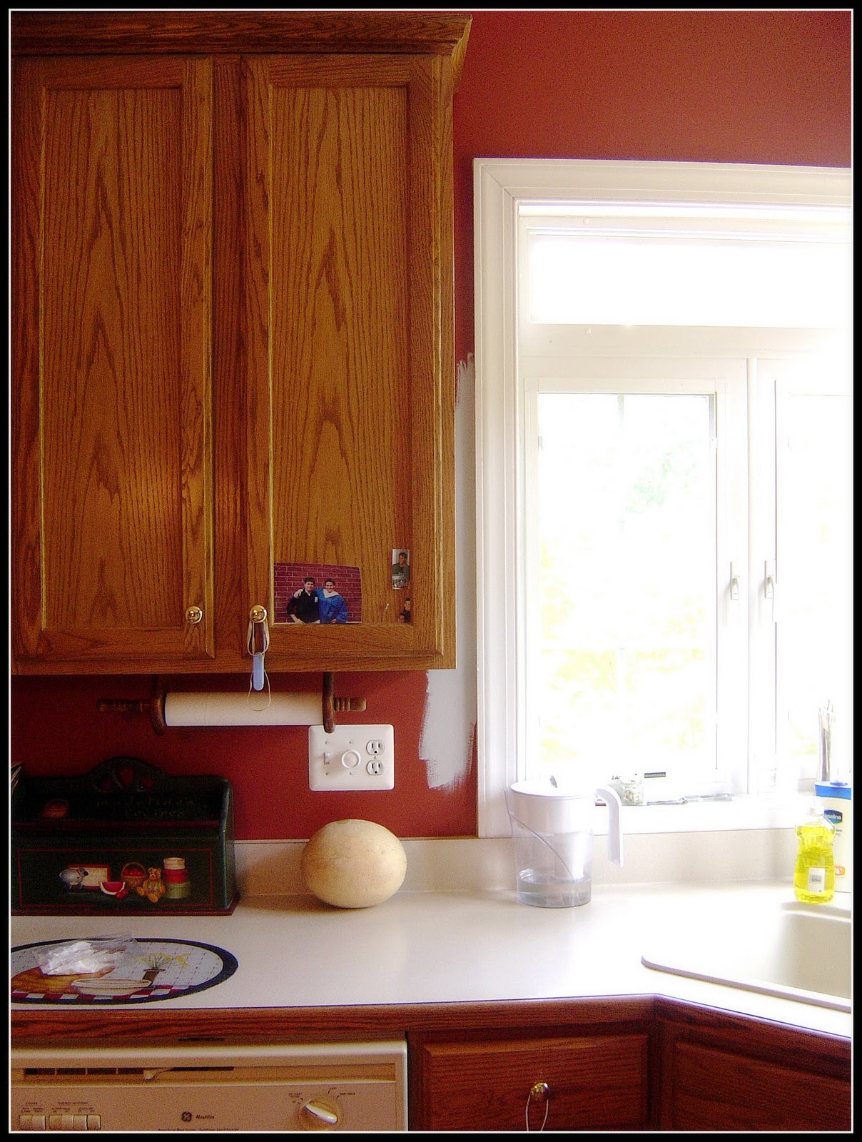 * Remodelaholic * Beautifully Updated Kitchen With Pops of Yellow!