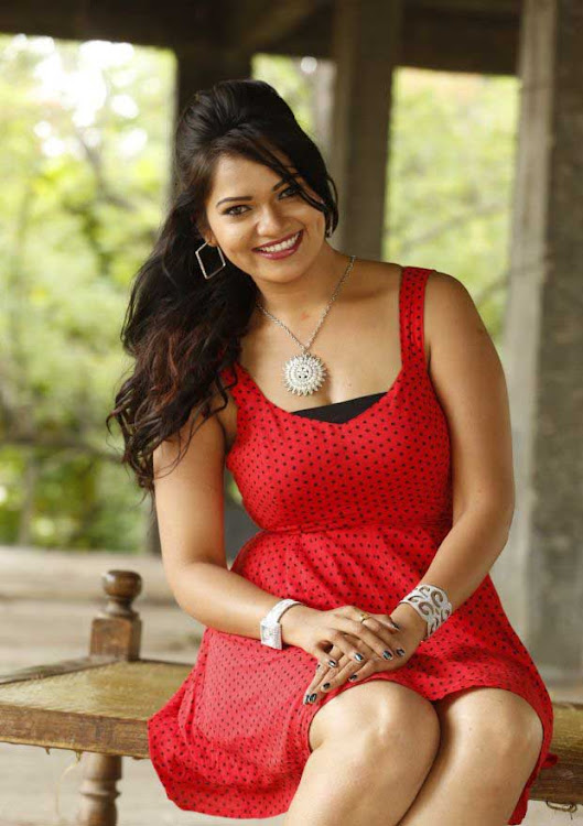 Ashwini Telugu Movie Actress in Red Sizzling Photoshoot