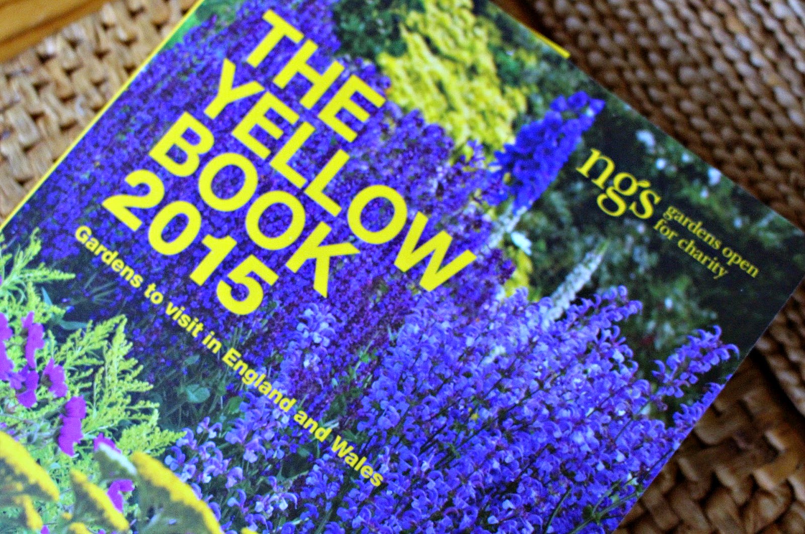 Photo of the Yellow Book which details all the gardens open for the NGS