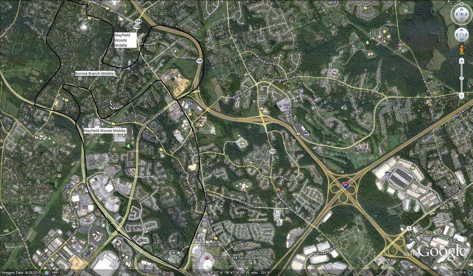 Columbia and Howard County Maryland's Future Long Reach Middle School