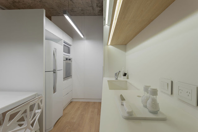 cocina-blanca-minimalista-integrada-arquimadera05-1 cocina blanca minimalista integrada