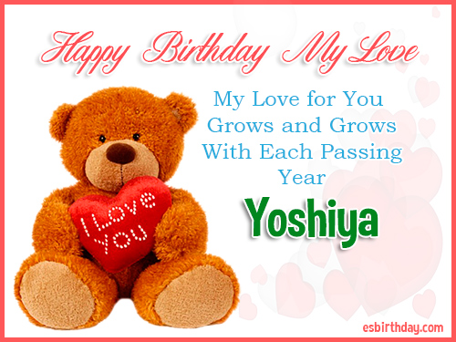 Yoshiya Happy Birthday My Love Yoshiya Happy Birthday My Love