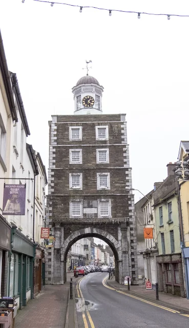 The Youghal Clock Gate Tower in Youghal County Cork spotted on an Irish Road Trip between Dublin and Kinsale