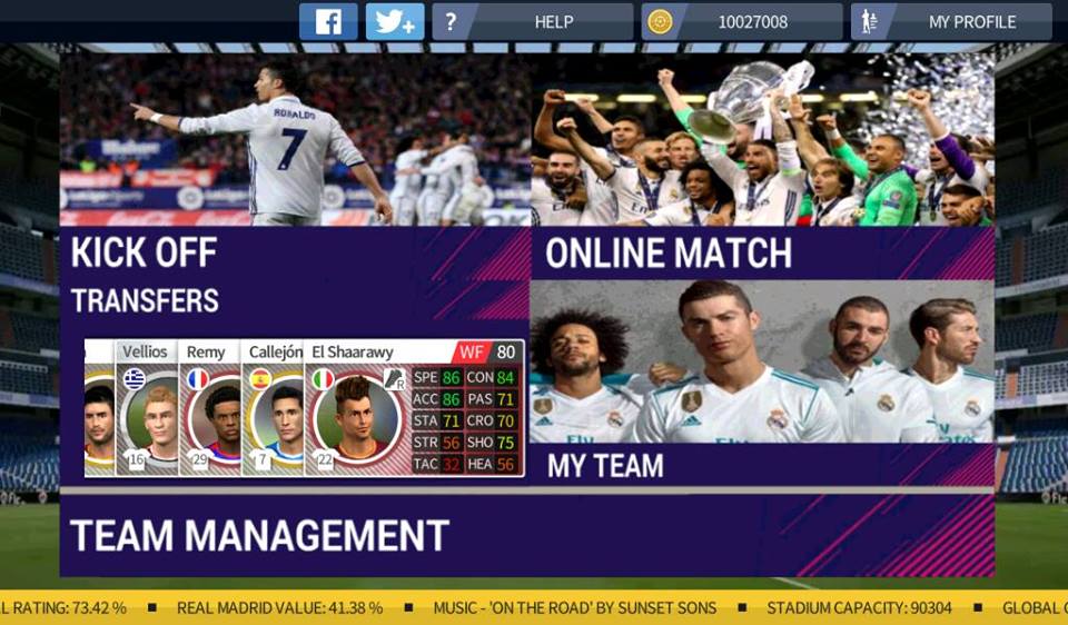 FTS Mod FIFA 18 Ultimate Team By XRTX 11 Apk + obb data 