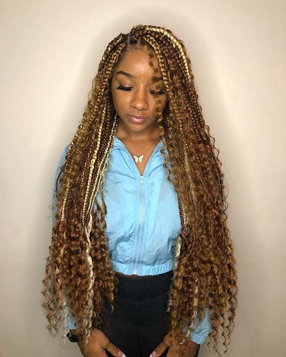 21+ Glam Goddess Box Braids Ponytail Hairstyles For African American