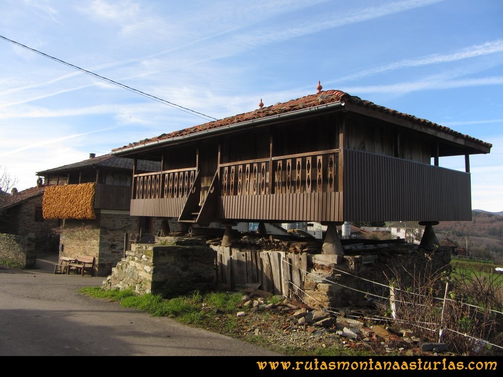 Senda de Bustavil, Tineo, PR AS-288: Panera en Bustellón