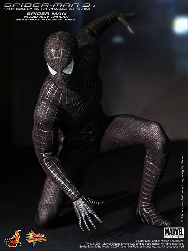 toyhaven: Hot Toys 1/6 Spiderman Black Suit Version Limited Edition 