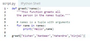 Python Function Arguments