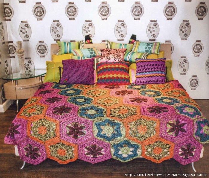 Crochet and arts Crochet bedspread