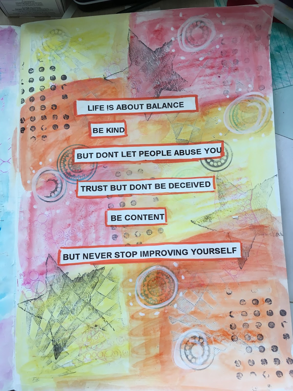 Ribbon Dreams Balance Journal Page 2