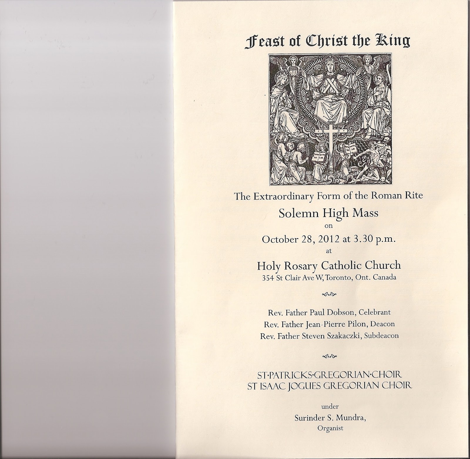 Servimus unum Deum - Latin Mass Altar Serving and Related Matters in ...