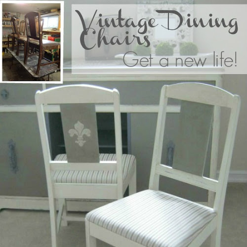 Old Violet  - Art Deco Dining Chair Set Makeover