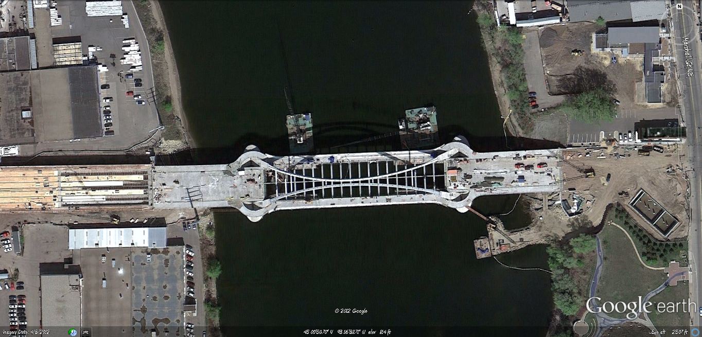 GeoLocated Minneapolis North Minneapolis Tornado Path Visible in