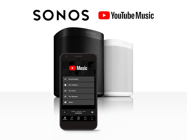 YouTube Music já disponível nas colunas Sonos