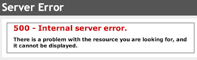 HTML 500 Internal Server Error