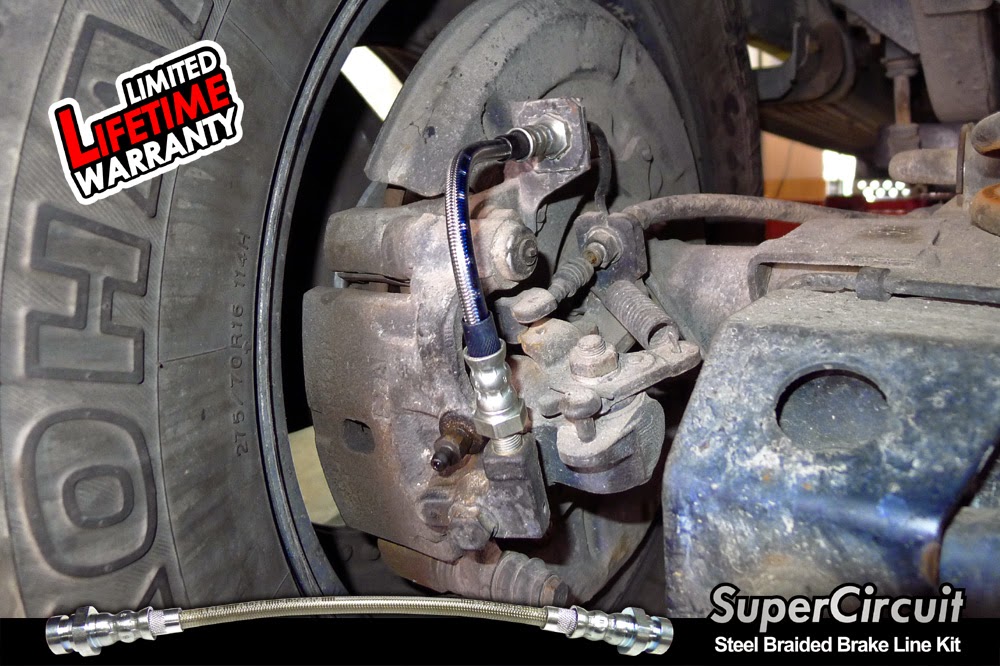 SUPERCIRCUIT Steel Braided Brake Lines Mitsubishi Pajero Steel Braided