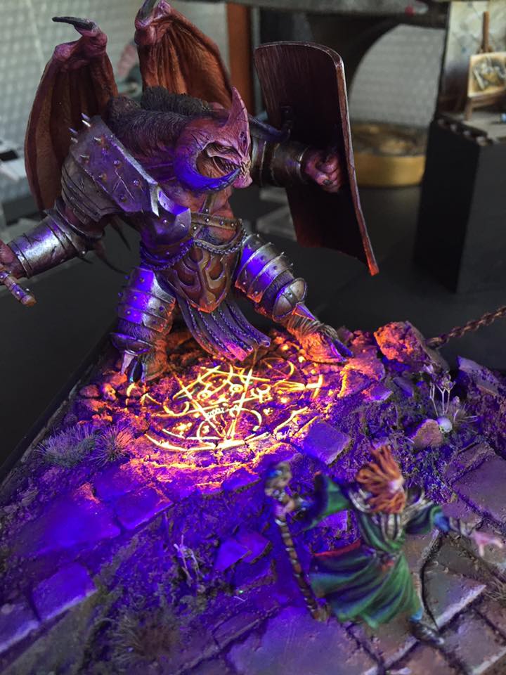 RetributionAngel OSL painting with Neon Day Light GLOW Effect PAINT