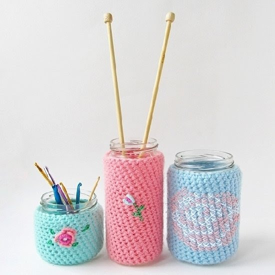 Crochet Jar Covers Crochet Jar Covers