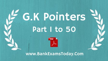gk pointers gk pointers