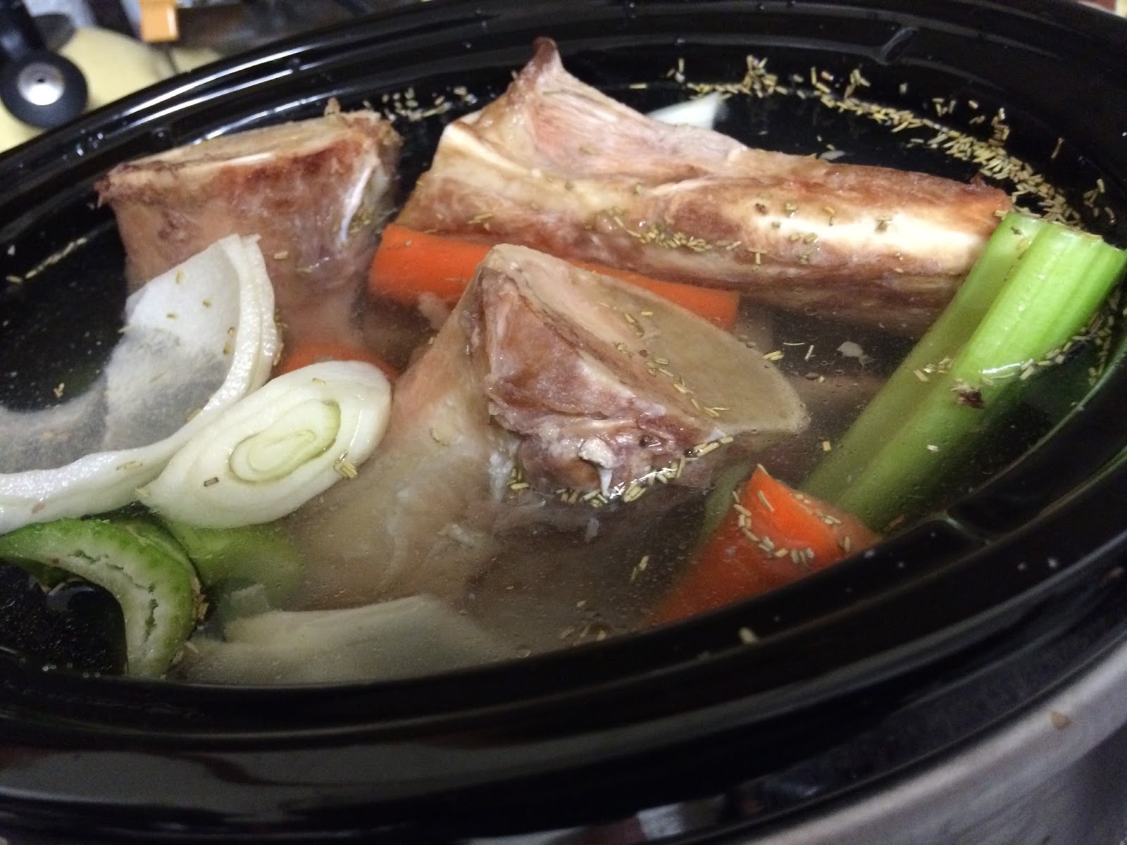 Tasty Bison & Vegetable Soup with Homemade Bone Broth