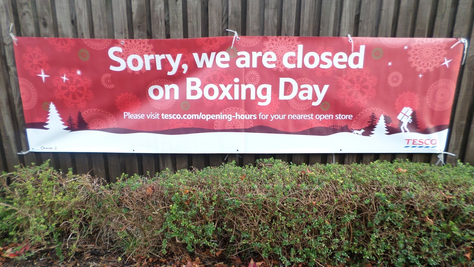 Martin Brookes Oakham Tesco Christmas 2014, Oakham, Rutland, Store