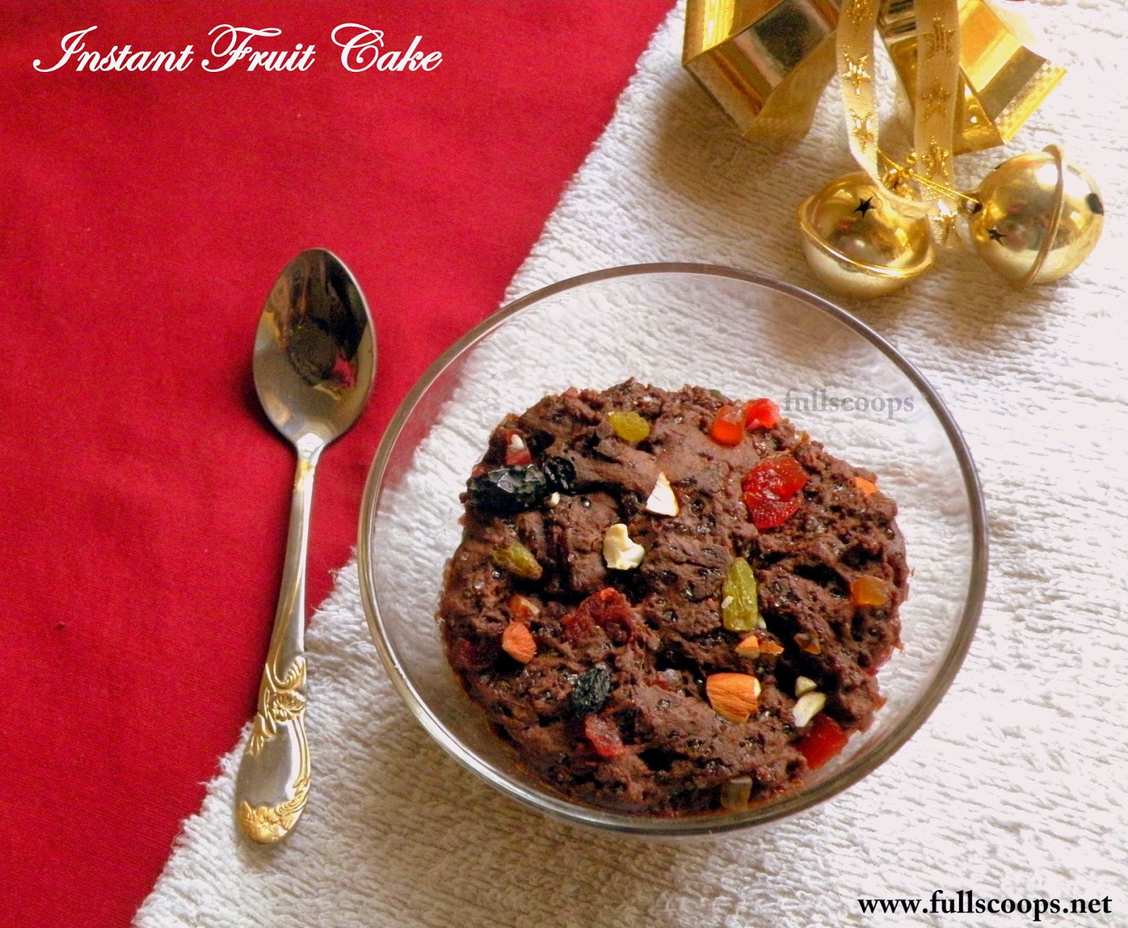 Instant Microwave Fruit Cake (no eggs & no butter) Full Scoops A