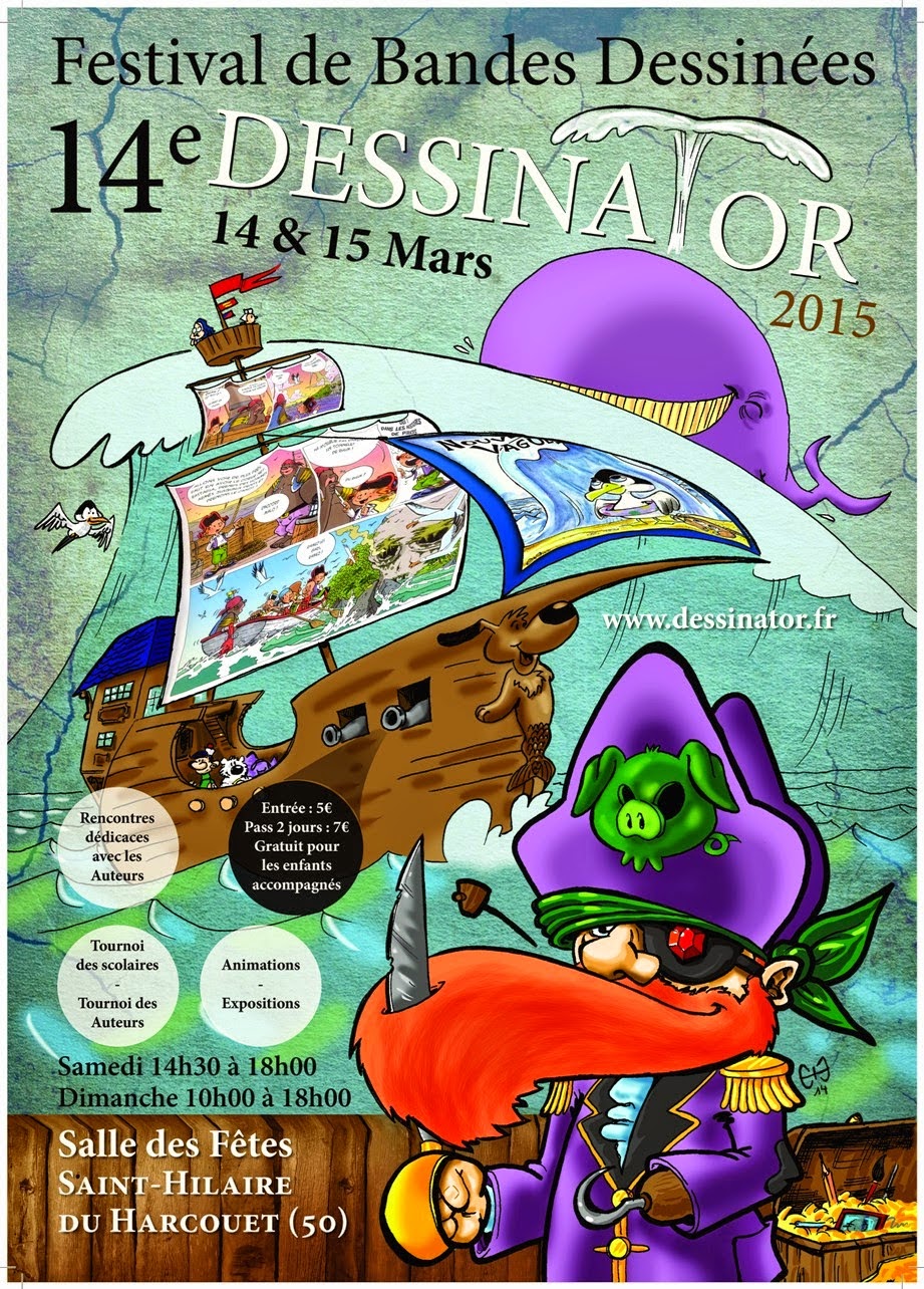 Festival Dessinator à Saint-Hilaire du Harcouët, 14et 15 mars 2015 (+ d'infos)