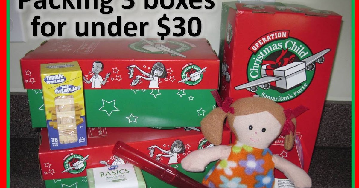 Simply Shoeboxes Packing Three Operation Christmas Child Shoeboxes for