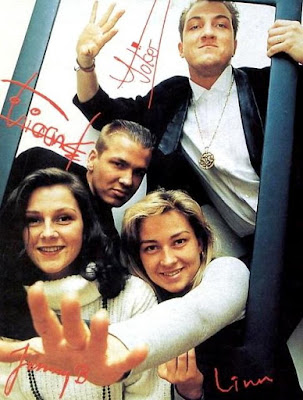 Ace of Base Foto de Ace of Base con nombres de sus integrantes