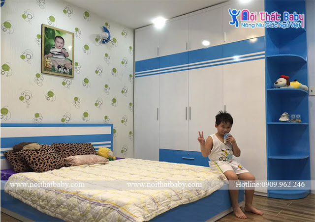 tủ áo trẻ em kg9, phòng ngủ trẻ em