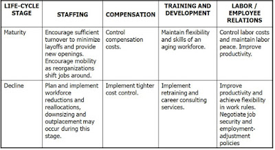 Organizational Life-Cycle Stages and HR Activities (cont’d)